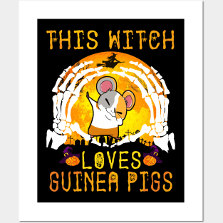 This Witch Loves Guinea Pigs Halloween (101) Posters and Art